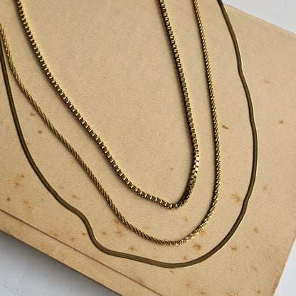 Chunky layered necklace
