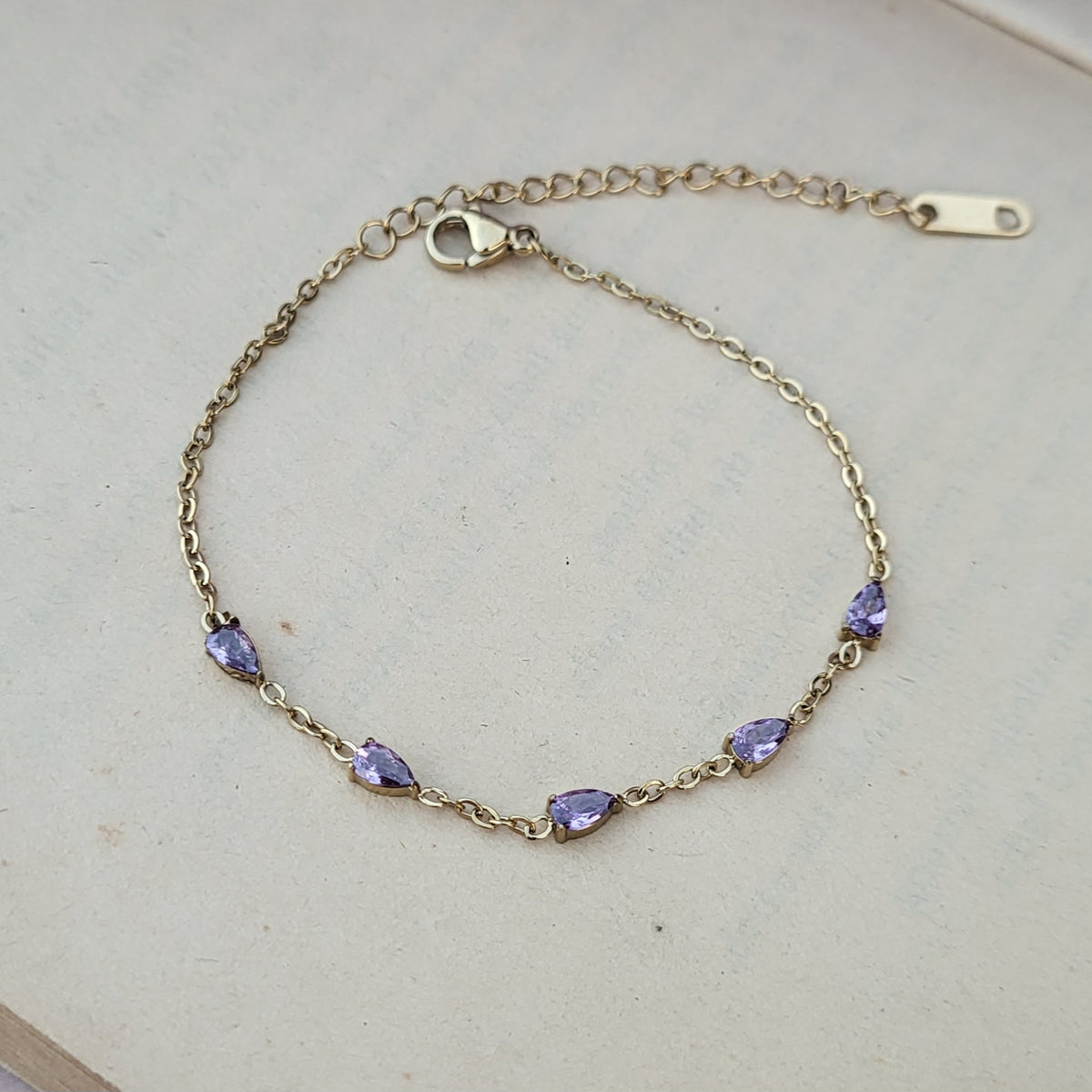 Purple drops Bracelet