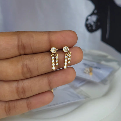 Mia drop studs (flat screwback)