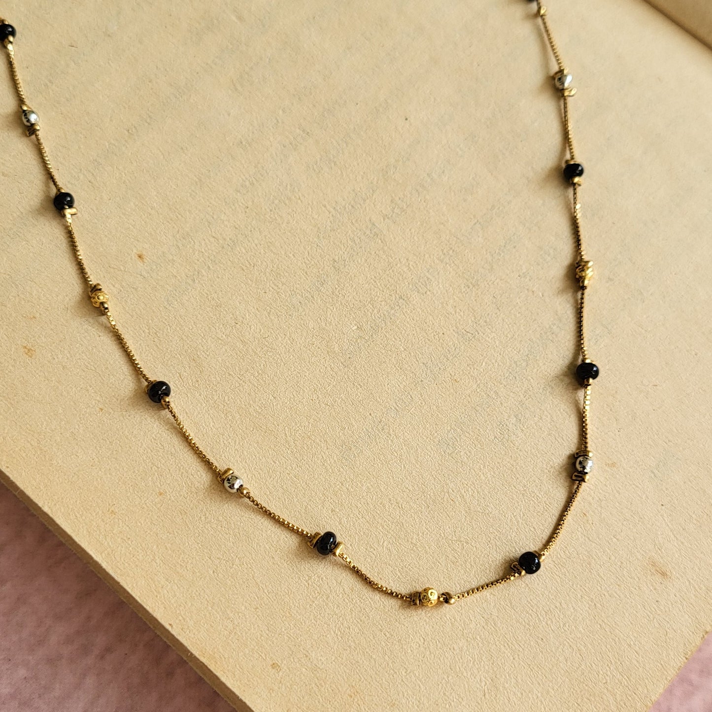 Black beads chain