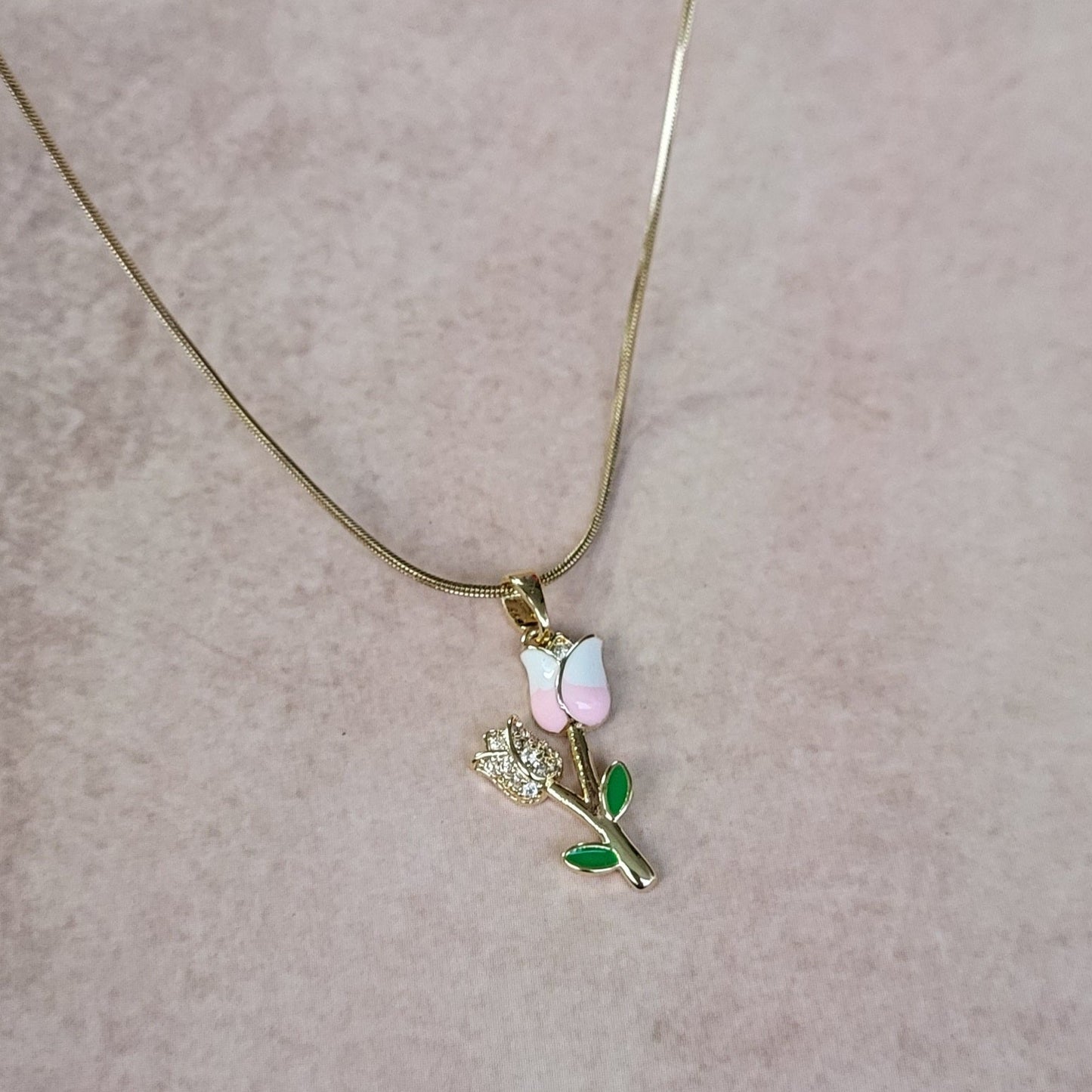 Tulip pendant chain (pastel)