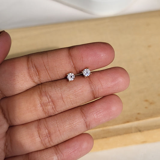 Round mini studs (ball screwback)