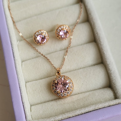 Baby pink pendant combo