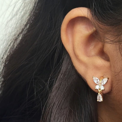 Butterfly drop hoops