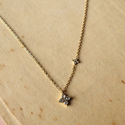 Clover drop necklace