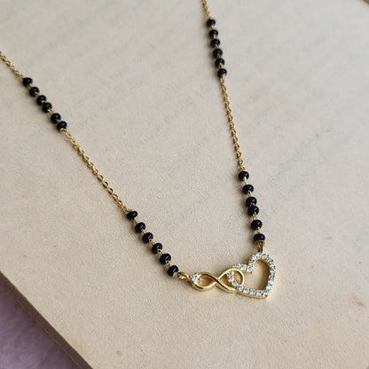 Infinity heart mangalsutra