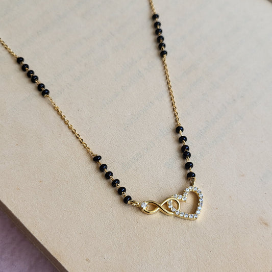 Infinity heart mangalsutra