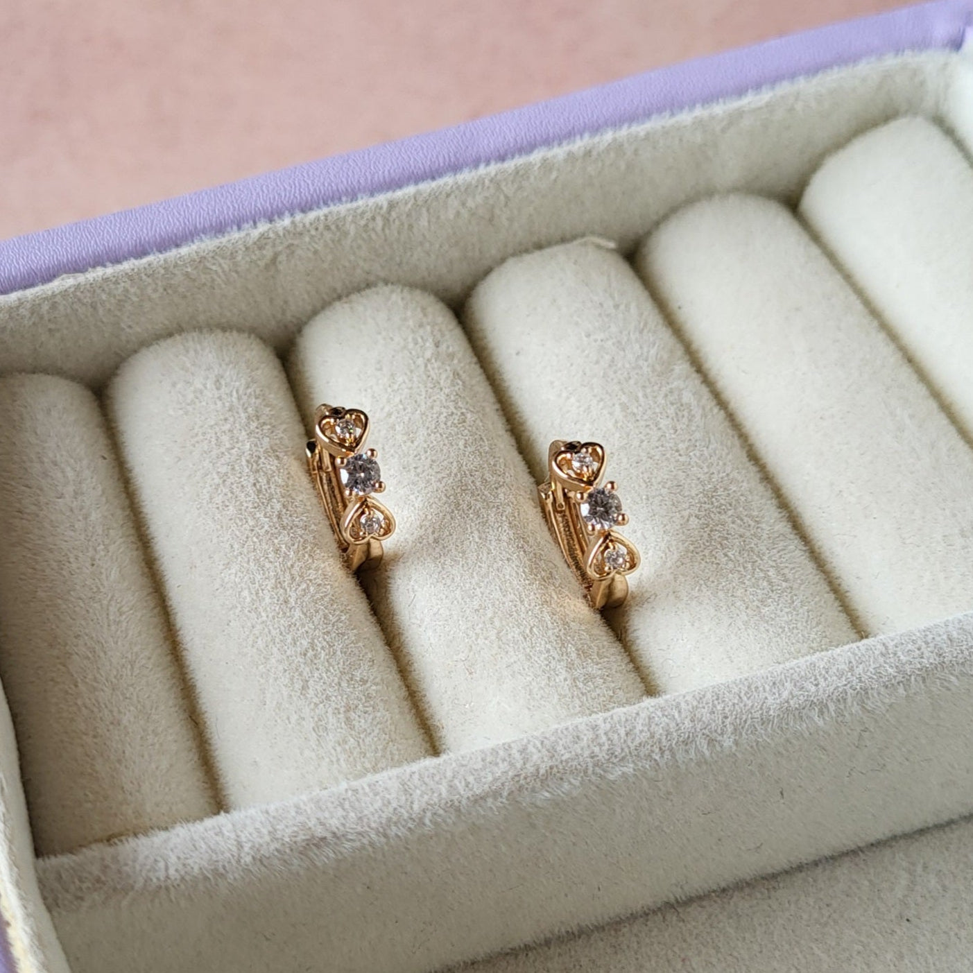 Dual hearts hoops