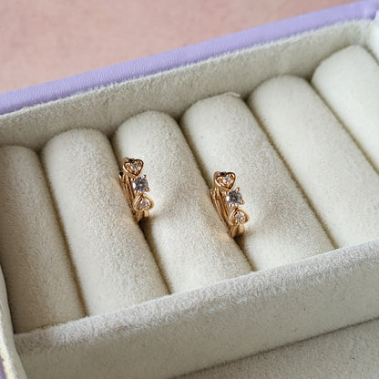 Dual hearts hoops