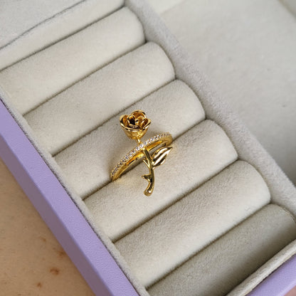 Rose finger ring
