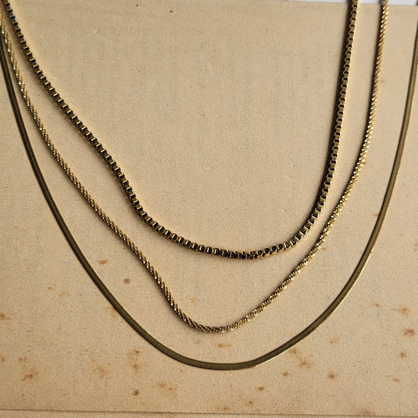 Chunky layered necklace