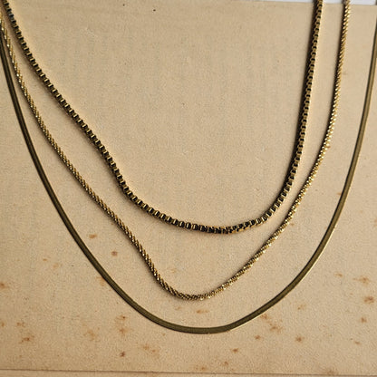 Chunky layered necklace