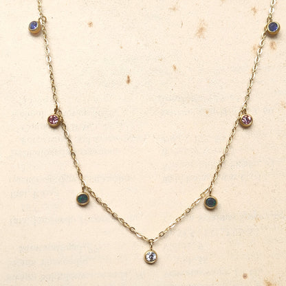 Color drops necklace (xuping)
