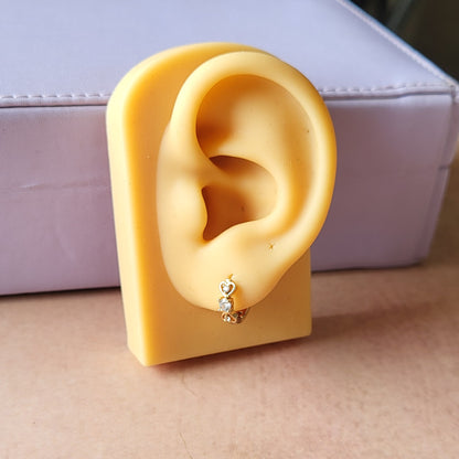 Dual hearts hoops