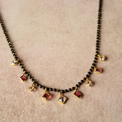 Square drops mangalsutra