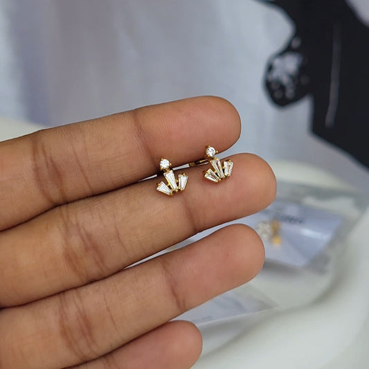 Diya mini studs (flat screwback)