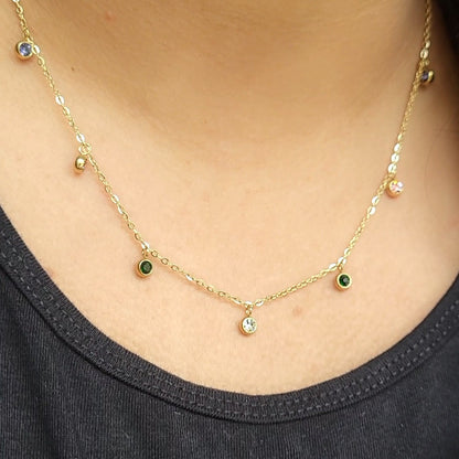 Color drops necklace (xuping)