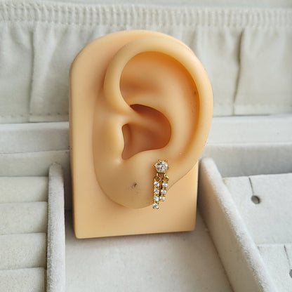 Mia drop studs (flat screwback)
