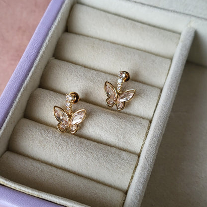 Butterfly drop studs