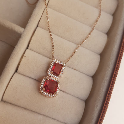 CLAUDIA Pendant set (Peach)