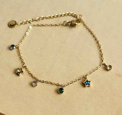 Star drops bracelet