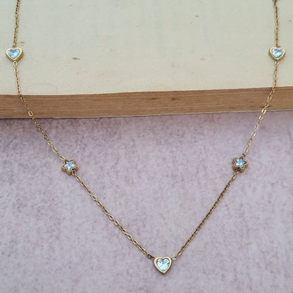 Heart star Necklace