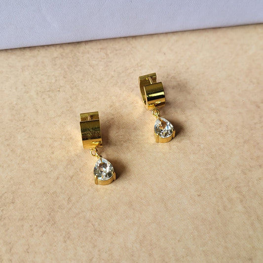 Pear drop hoops
