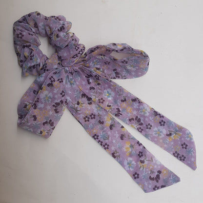 Floral lilac Scrunchie