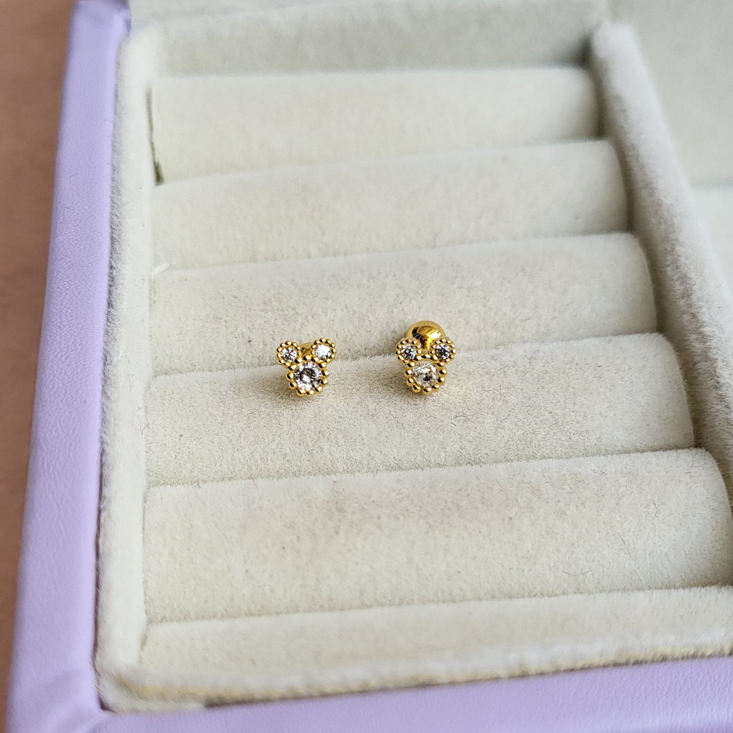 Mickey mini studs (ball screwback)