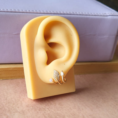 Leaf cuff studs