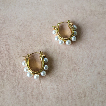 Pearl hoops