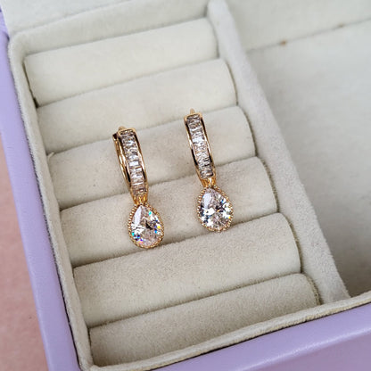 Pear drops hoops