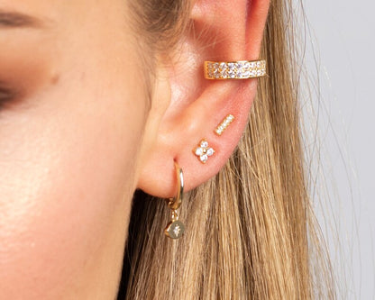 Clover mini studs (ball screwback)