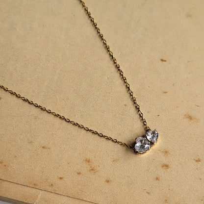 Dualheart pendent chain