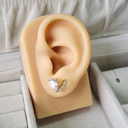 Heart look studs