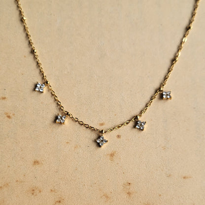 Clover drops necklace