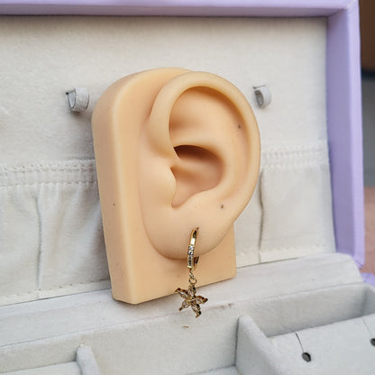 Blossom drop hoops