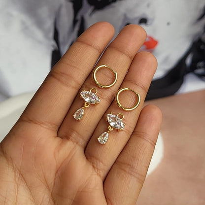 Oval drop hoops