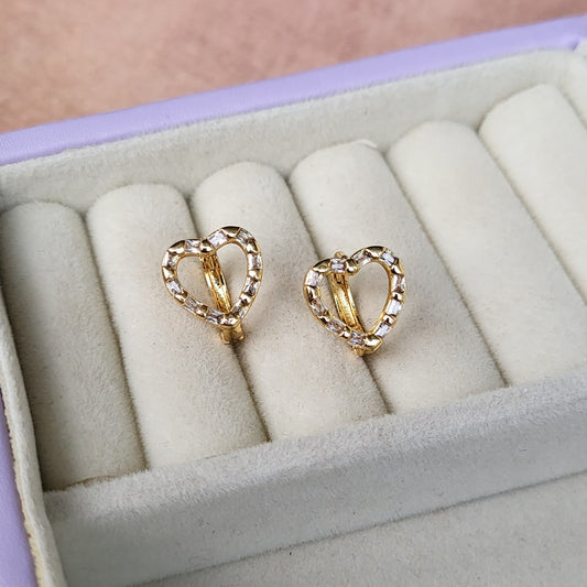 Hollow heart hoops