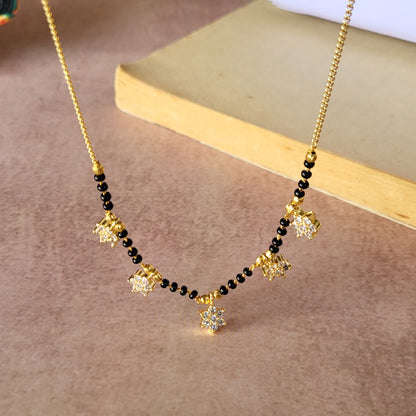 Flower drop mangalsutra