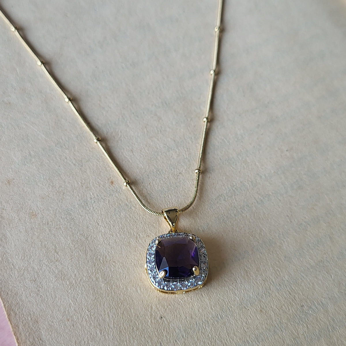 Saba pendant set (Purple)