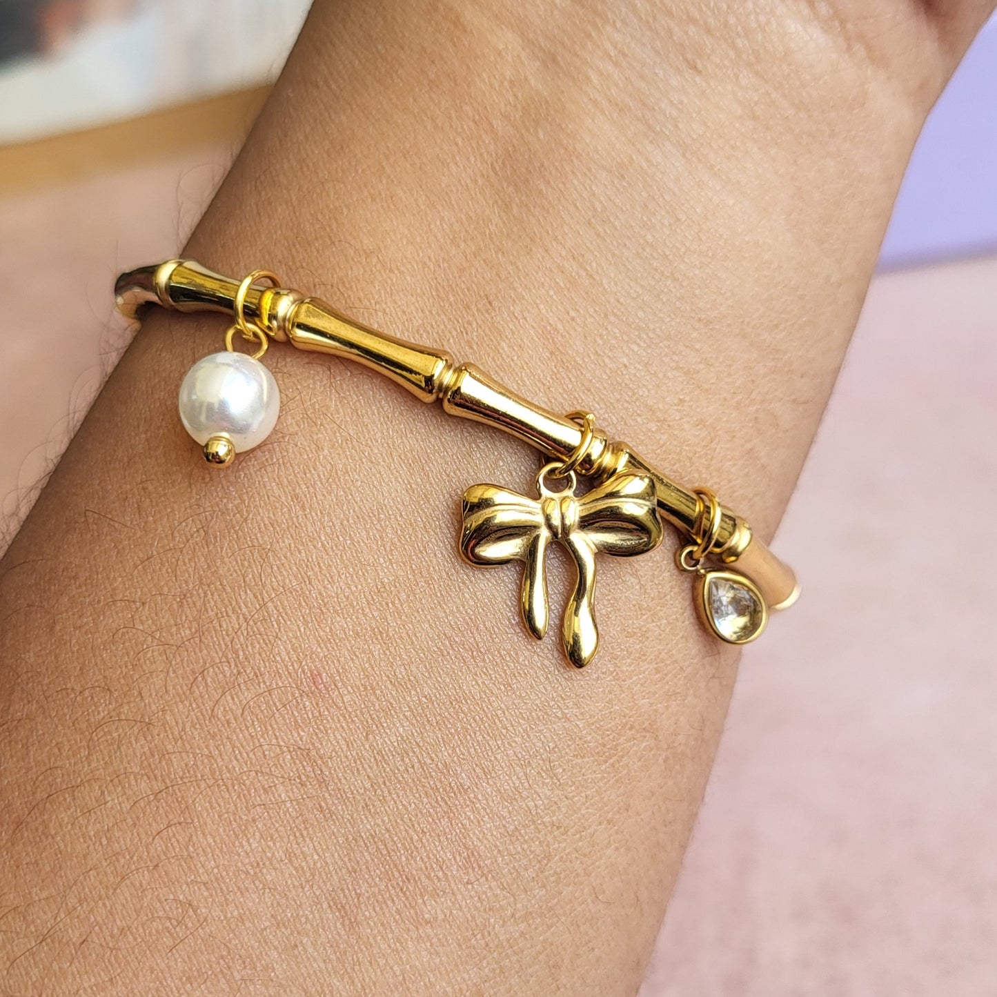 Bow charms kada