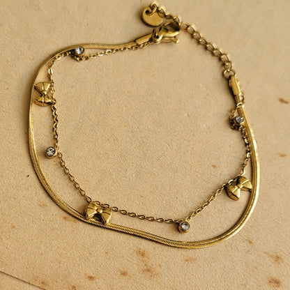 BOW dainty bracelet