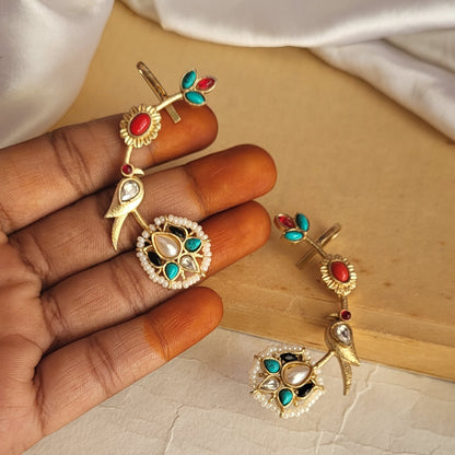 Lotus earcuff (pair)
