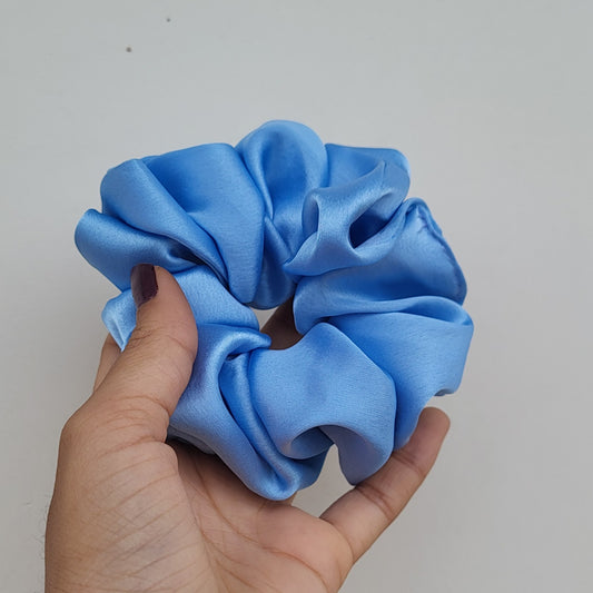 Ice blue scrunchie