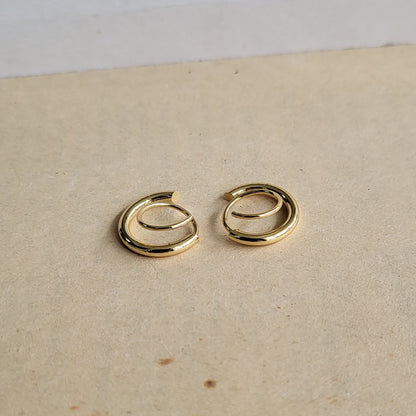 Spiral earrings(Gold)