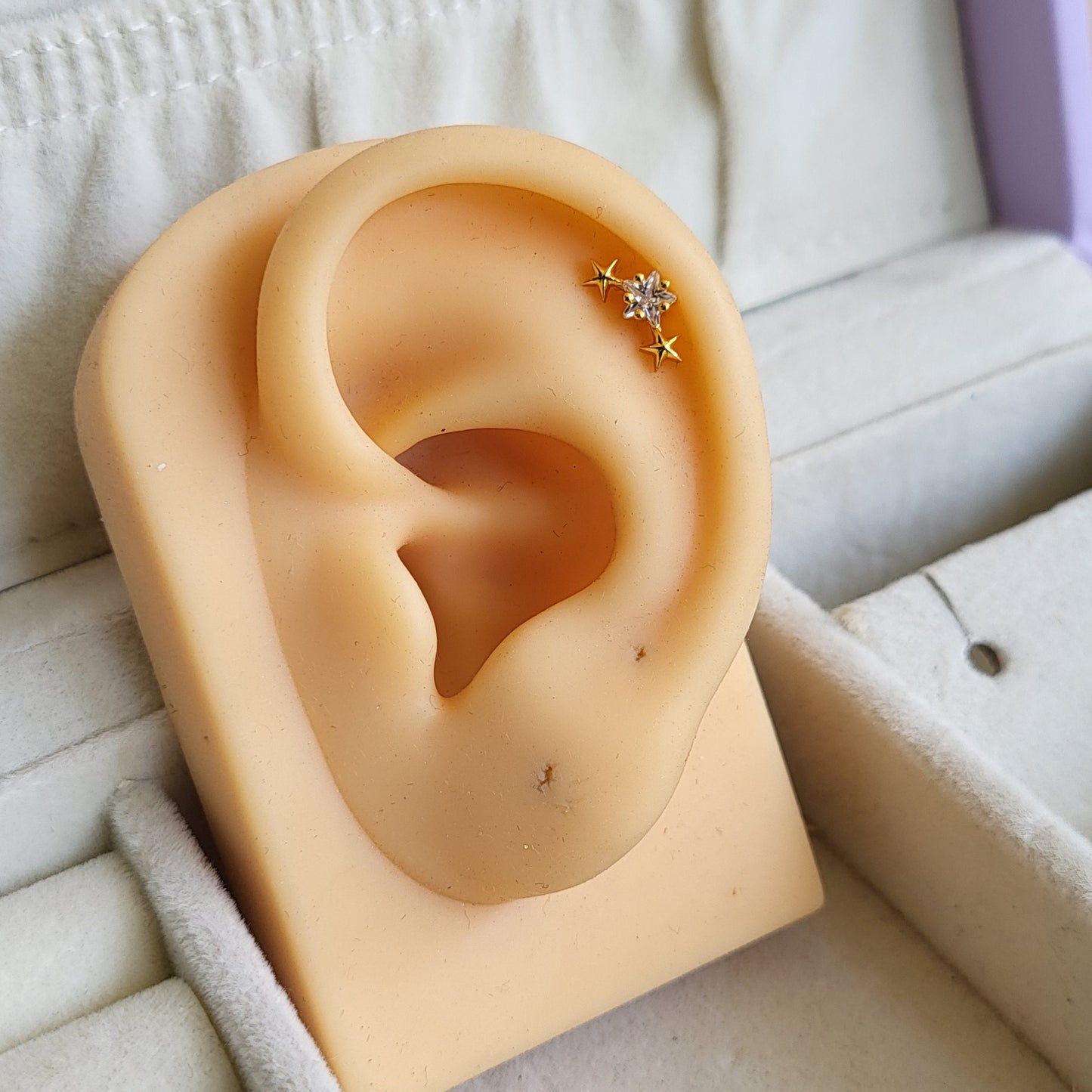 Glitter mini studs (ball screwback)