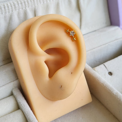 Glitter mini studs (ball screwback)