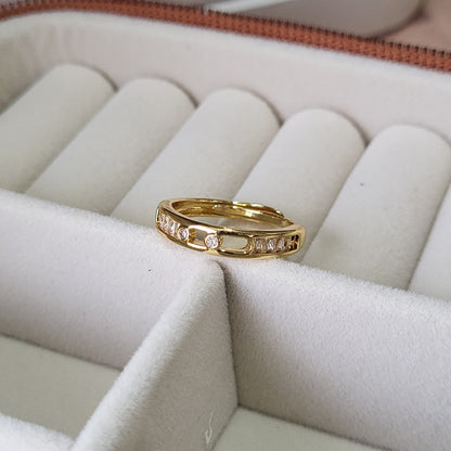 Peony finger ring