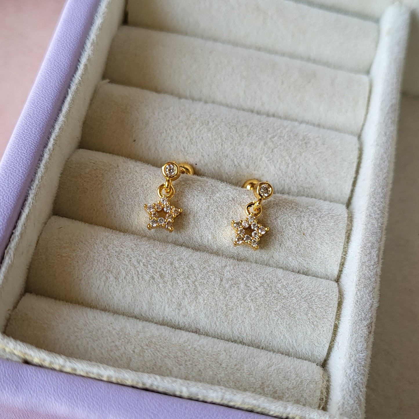 Star drop studs (ball screwback)